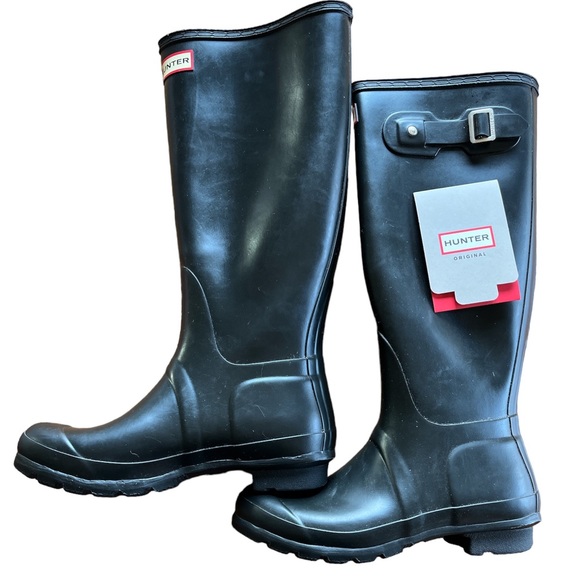 🎉🥳HP🎉🥳 Hunter Boots Black - Picture 1 of 3